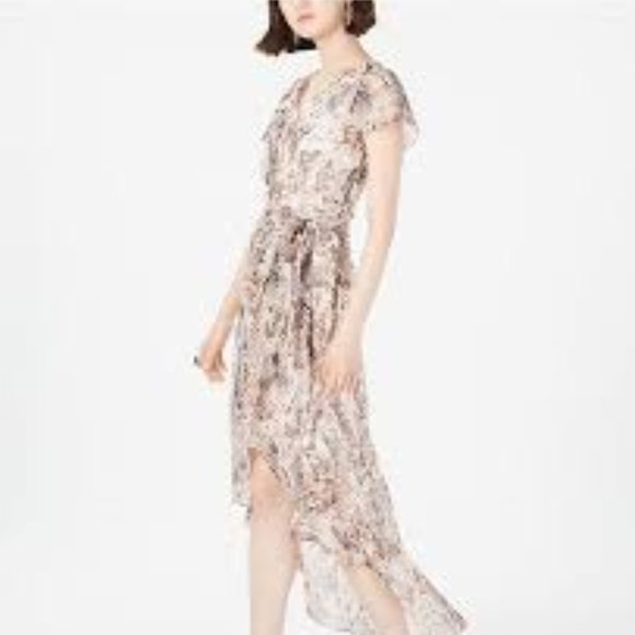 Julia Jordan Python Print Asymmetrical Dress - Picture 2 of 8